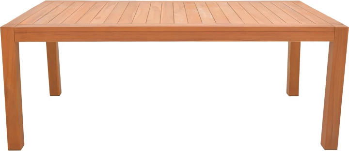 Tavolinë druri teak, ngjyrë natyrale, Vocaly, 200x100x75cm