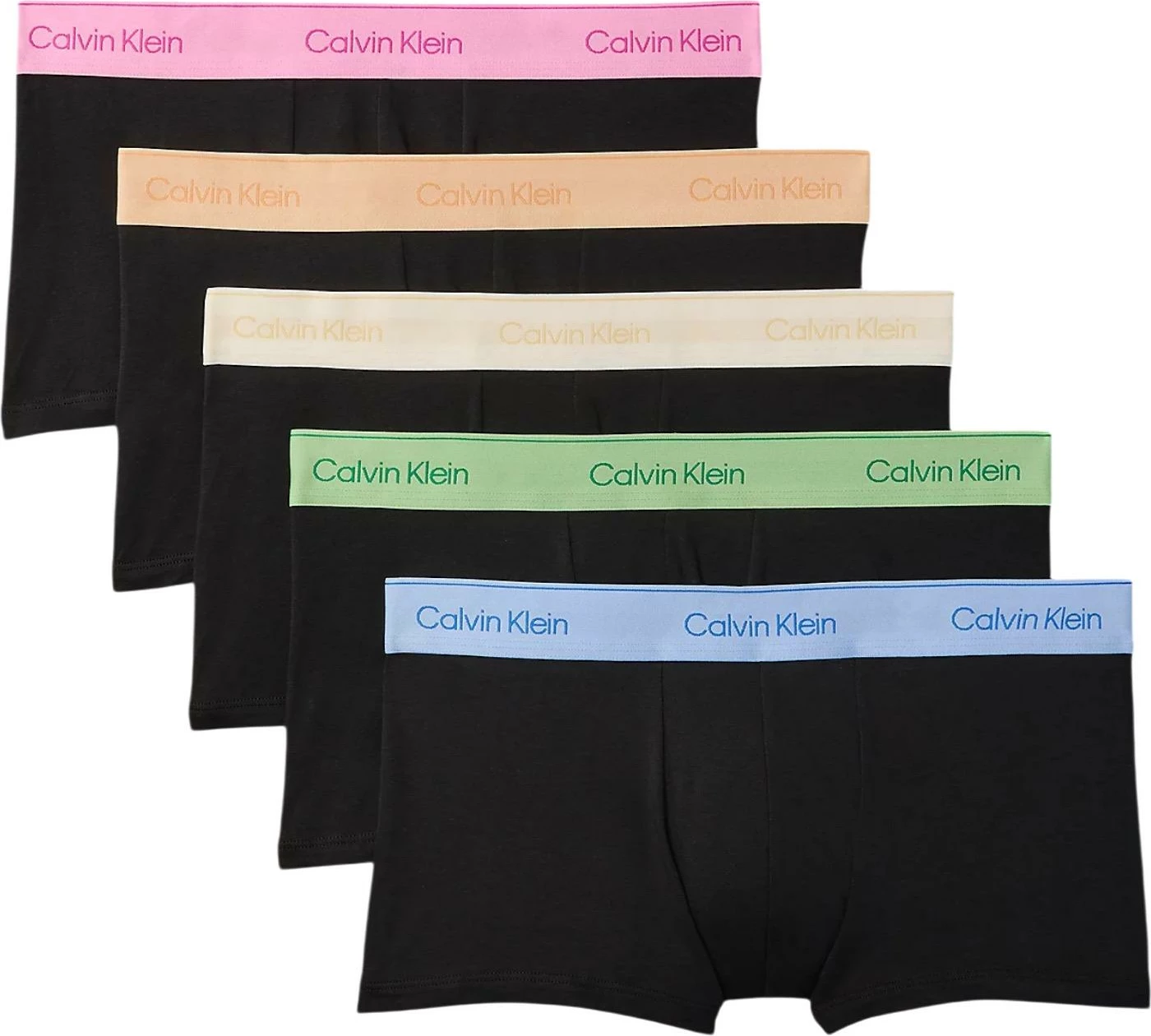 Të brendshme boxer për meshkuj Calvin Klein Underwear LV00NB4550, jeshile-ari