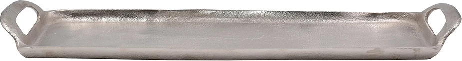 Tabaka dekorative ADORO, alumin, argjend, 53x15x4cm