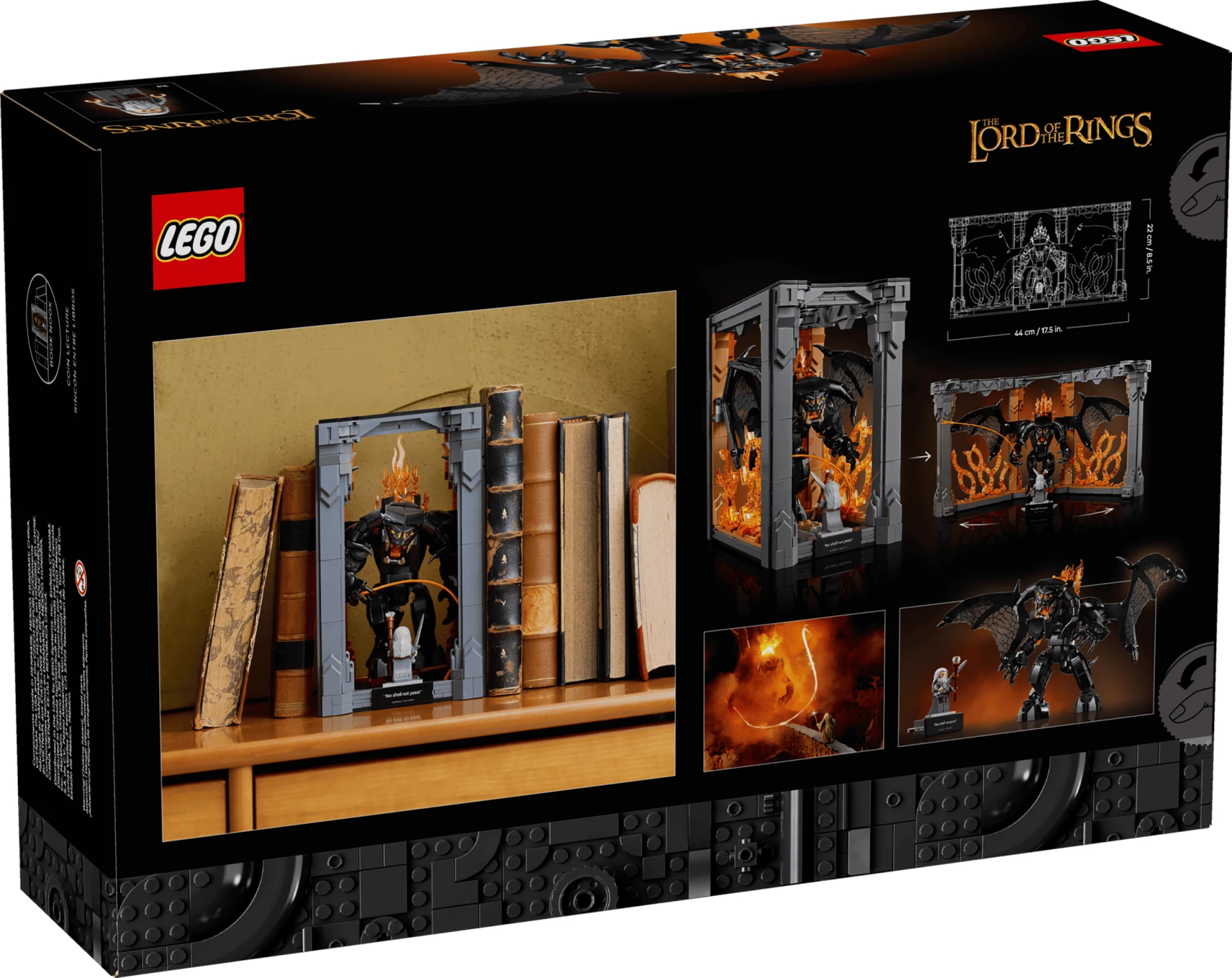 Set LEGO Icons The Lord of the Rings Balrog Book Nook 10367, 1201 copë, 18+