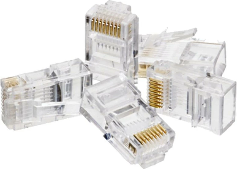 Plug RJ45 UTP Cat.6 ALANTEC WT106, pako 100 copë, transparent