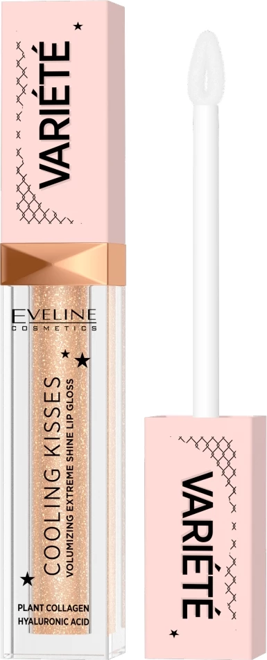 Gloss për buzë Eveline Cosmetics Variety Gloss Enhancing Lip Volume with Cooling Effect 01 Ice Mint 6.8ml