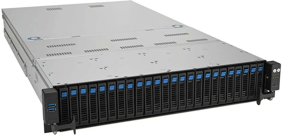 Server bluechip SERVERline R72220a, 2x Xeon 4410T, 128GB RAM, MegaRAID 9540-2M2, 2x480GB SSD, 4x1.92TB SSD, 2U Rack