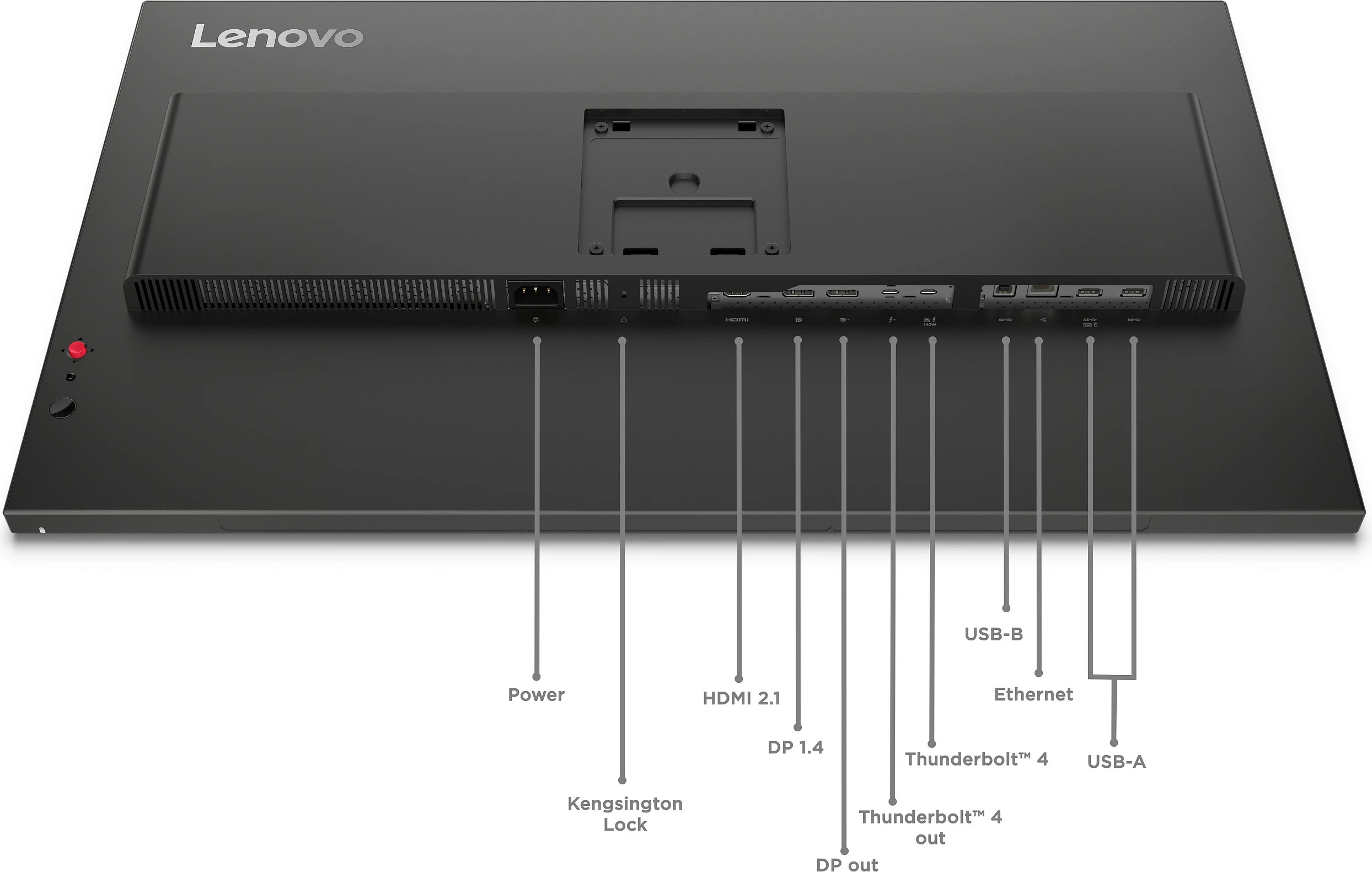 Monitor Lenovo ThinkVision P32UD-40, 31.5", 4K UHD, HDMI/DP/USB-C/Thunderbolt Dock, Raven Black