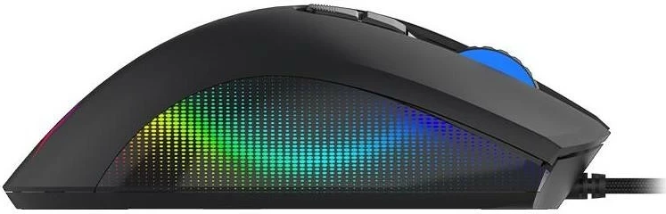 Maus ergonomik Aqirys PHOENIX, RGB, i zi