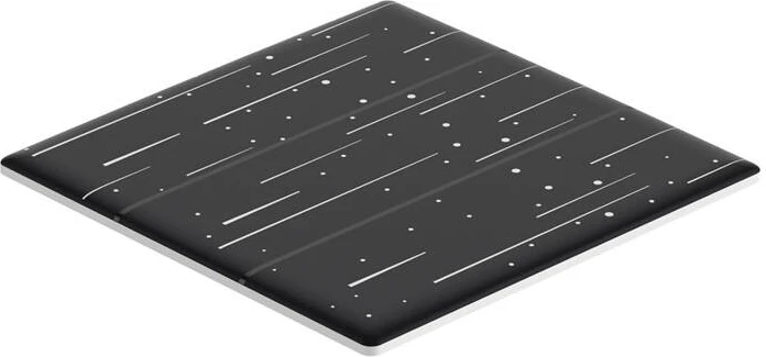 Kapak dekorativ Sonoff T5-3C-86-star për çelës të mençur me prekje, plastikë, i zi