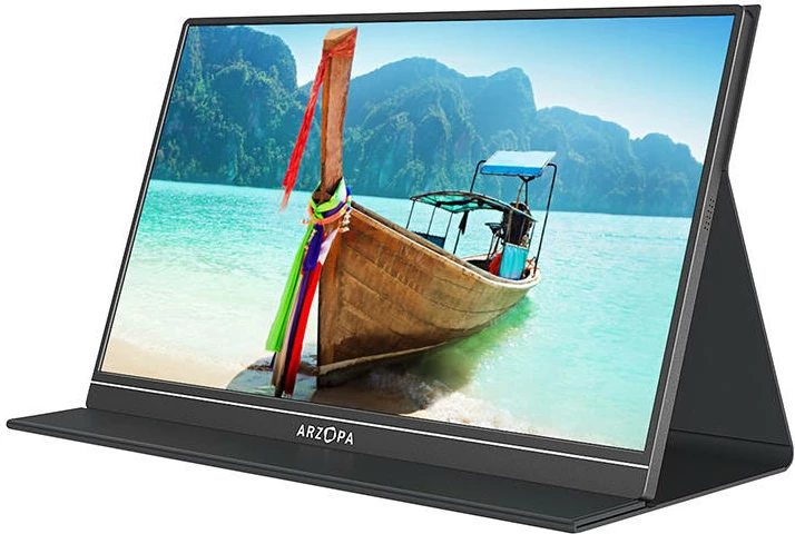 Monitor portativ Arzopa S1 TABLE, 15.6", Full HD, me altoparlantë, i zi