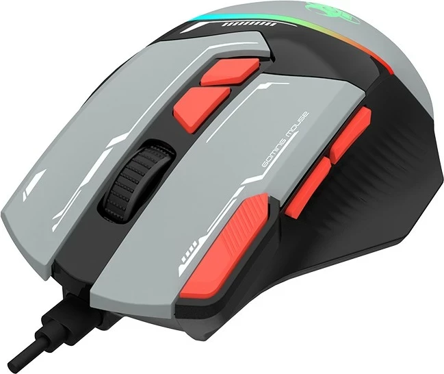 Maus Tracer GameZone Spectra, RGB, 7200 DPI, USB, gri