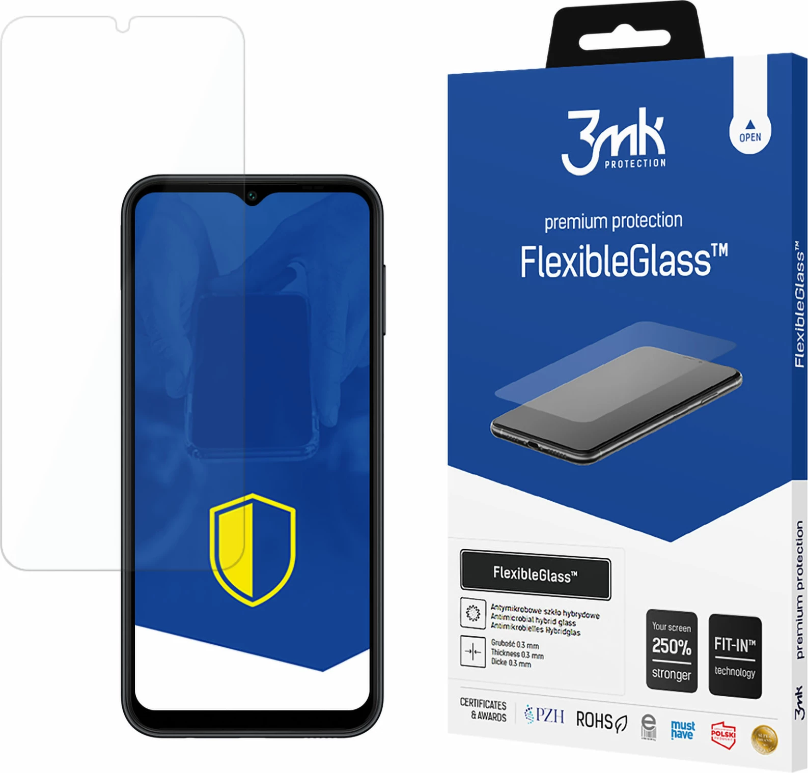 Mbrojtës ekrani FlexibleGlass 3mk Protection për Samsung Galaxy A14/A14 5G, Transparent
