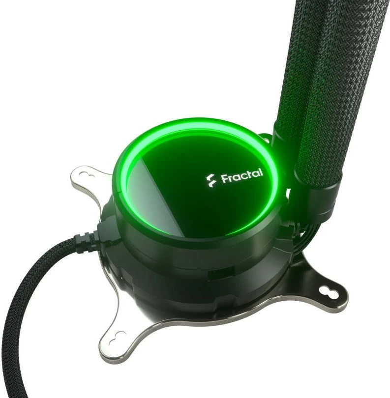 Ftohës i lëngshëm Fractal Design Celsius+ S28 Dynamic, 2 ventilatorë, ARGB, i zi