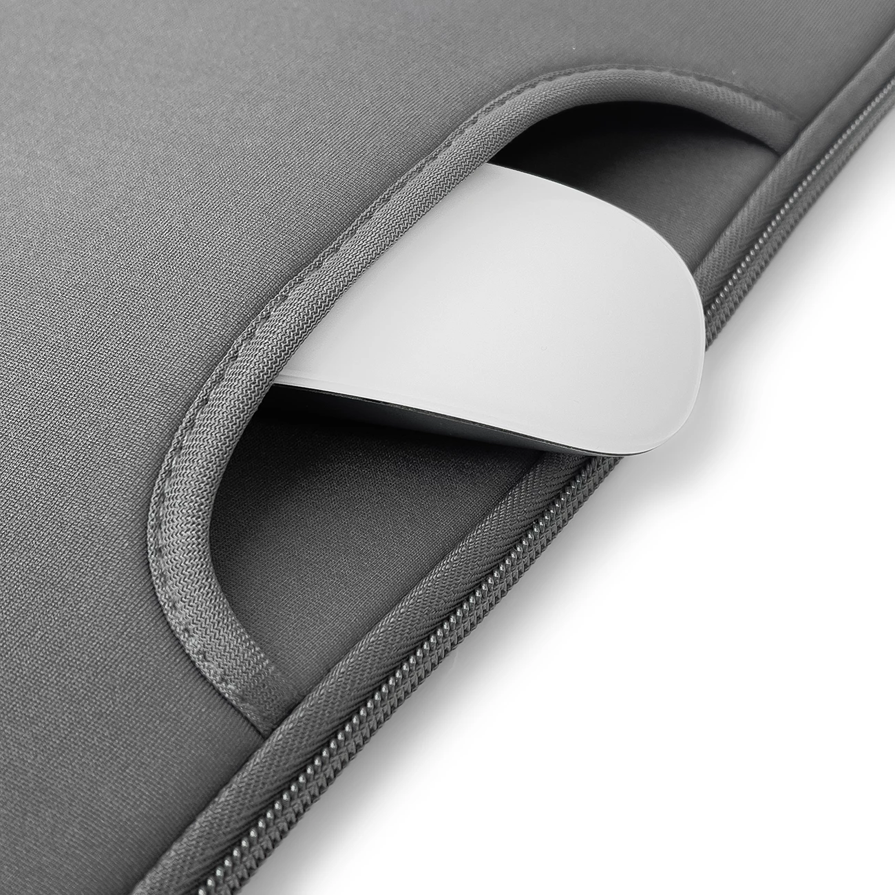 Mbështjellës laptopi Hurtel, 15.6 inç, neoprene, gri