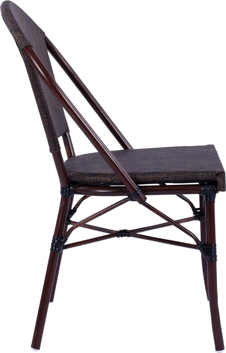 Karrige metalike pamje bambuje, ngjyrë kafe, FH5718, 54x62x89 cm