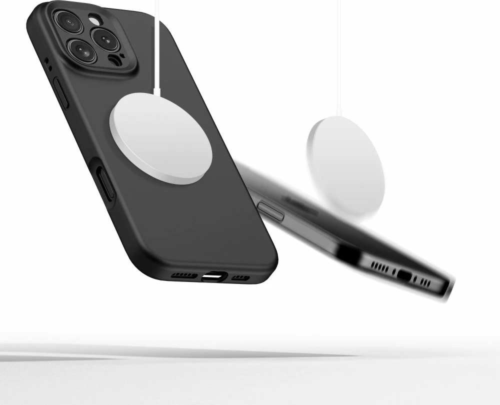 Mbështjellës Tech-Protect Liquid Silicone MagSafe për iPhone 16 Pro Max, Zi