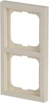 Kornizë 2-fishe BUSCH-JAEGER 1722-182K, Future Linear, savanne/ivory