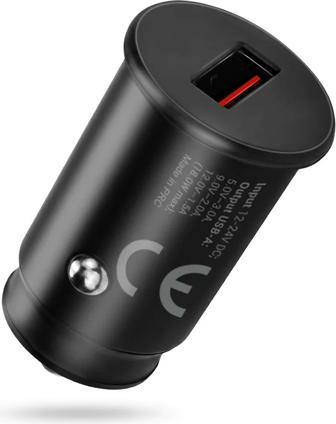 Karikues veture everActive CC-15QC Quick Charge 3.0 18W, 1x USB-A + kabllo USB-C 1m, i zi