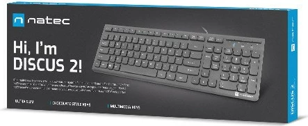 Tastierë Natec Discus 2, e zezë