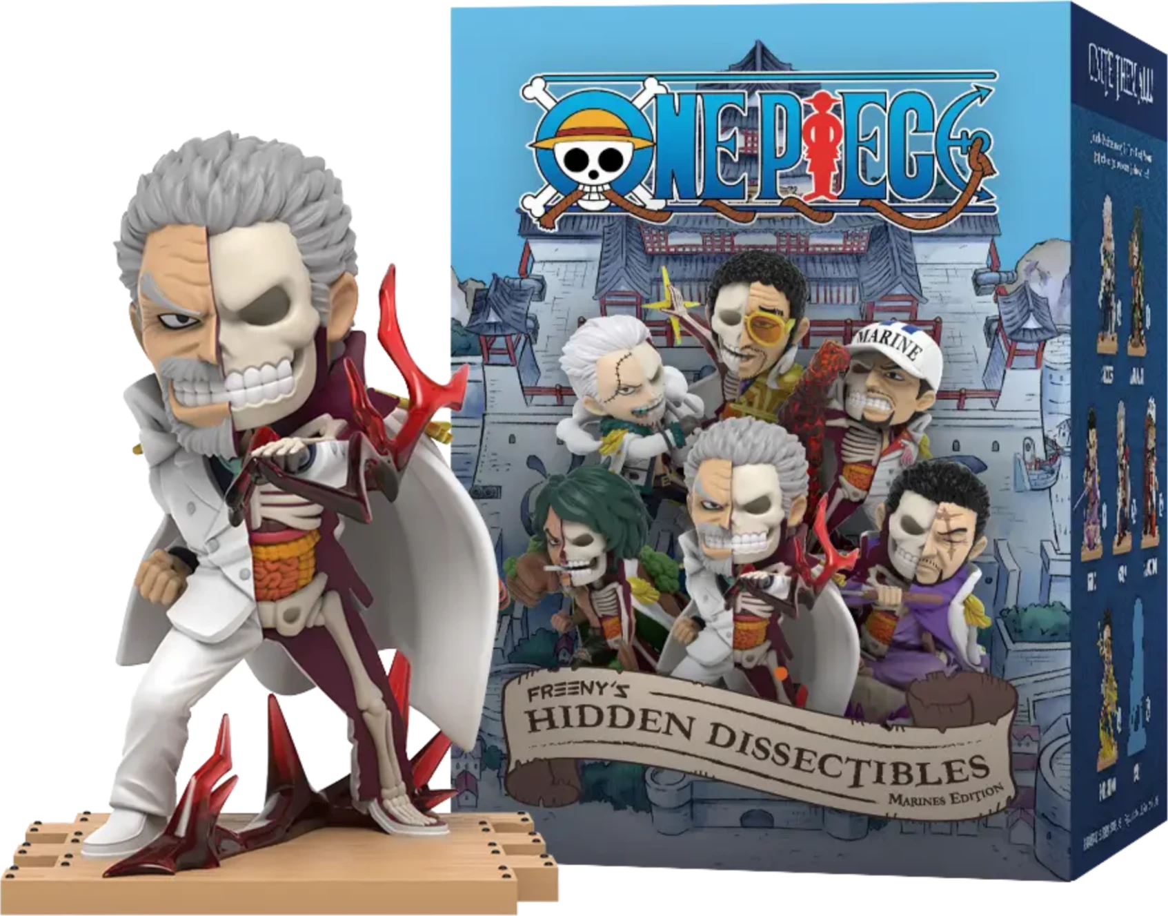 Figurinë koleksionuese Mighty Jaxx Freeny’s Hidden Dissectibles One Piece Marine Edition, vinyl 10 cm, blind box (figurë e rastësishme) 1 copë