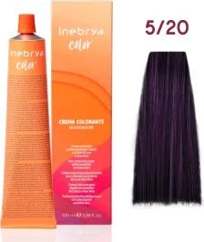 Ngjyrë për flokë Inebrya 5/20 Geshtenjë e hapur dhe violet me qërshi, 100ml
