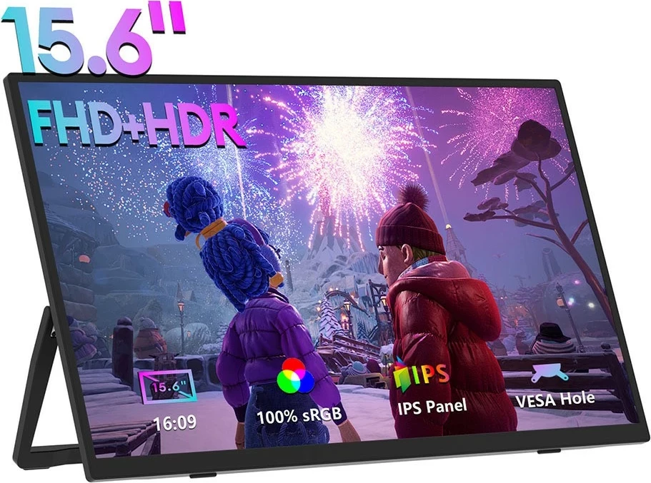 Monitor Zeuslap ZP156, 15.6 inç, Full HD, IPS, zi