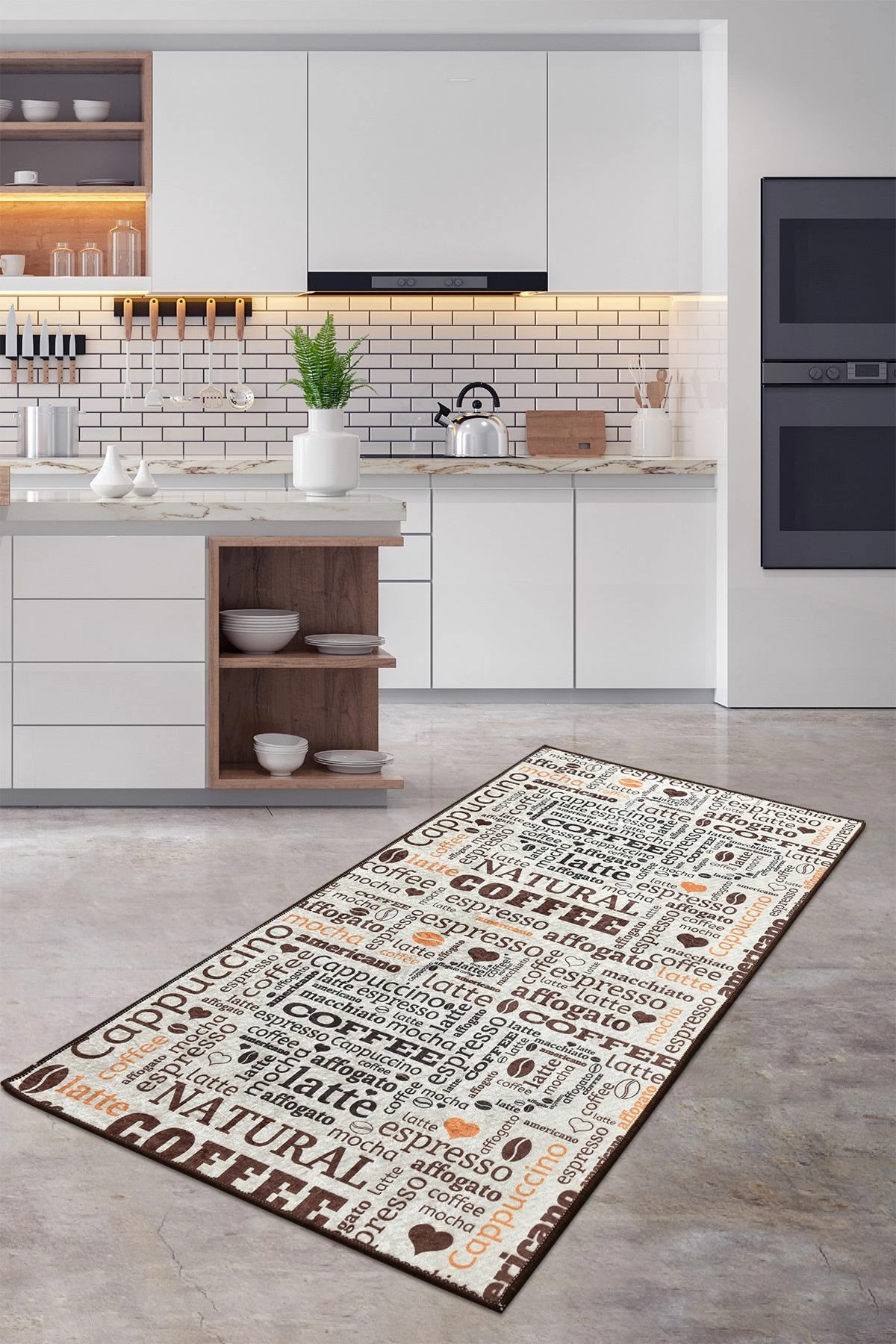 Qilim për korridor, Conceptum Hypnose, model Fincan, ecru, 100x200cm