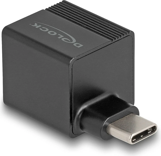 Adapter rrjeti DeLOCK USB-C në Gigabit LAN RJ-45, mini, Plug & Play, i zi