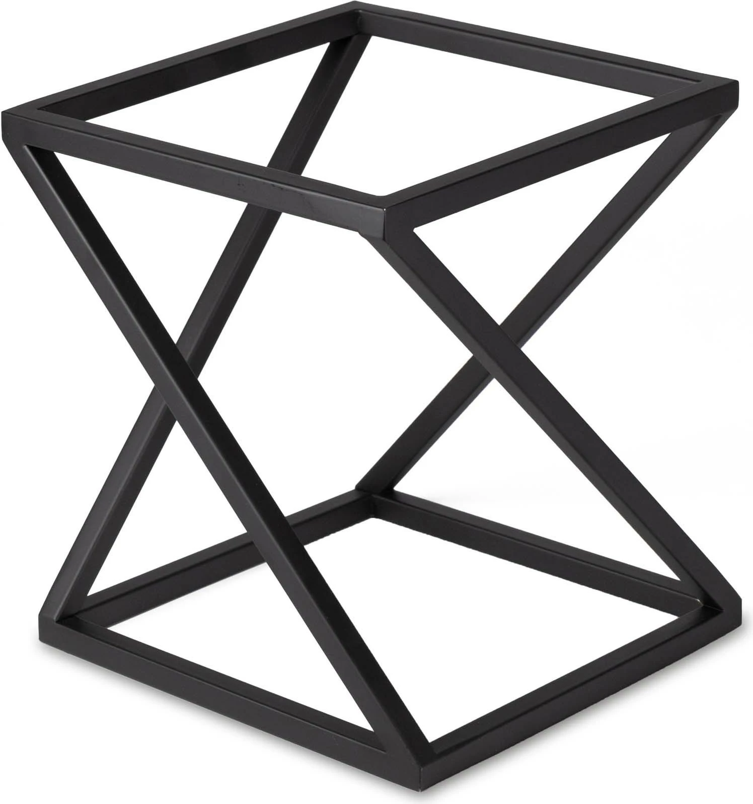 stendë bufeti Fine Dine Skiatos, metal i veshur me pluhur, 180x180x200 mm / 200x200x300 mm, e zezë