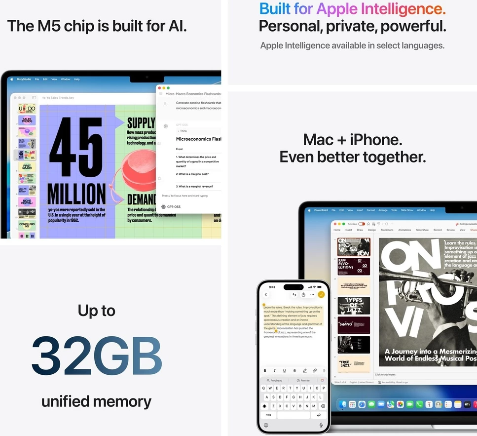 MacBook Air 15.3 (M5) 24GB Midnight