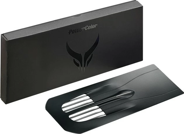 Backplate PowerColor për RX 7900 Red Devil, plastik, e zezë