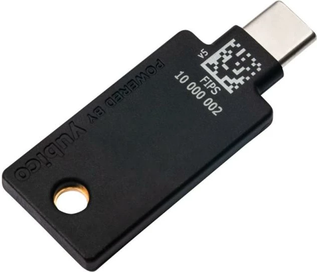 Çelës sigurie, Yubico YubiKey 5C NFC FIPS, USB-C dhe NFC, i certifikuar FIPS, i zi