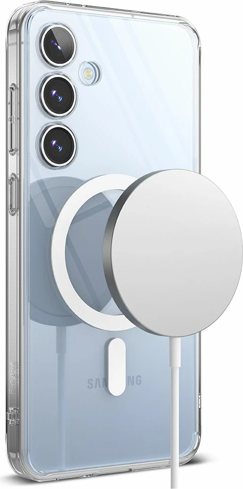 Mbështjellës Ringke Fusion MagSafe për Samsung Galaxy S24 FE, Transparent