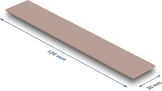 Pad termik DeLOCK 120x20x1.5 mm, 3 W/mK, për M.2, pa silikon, rozë