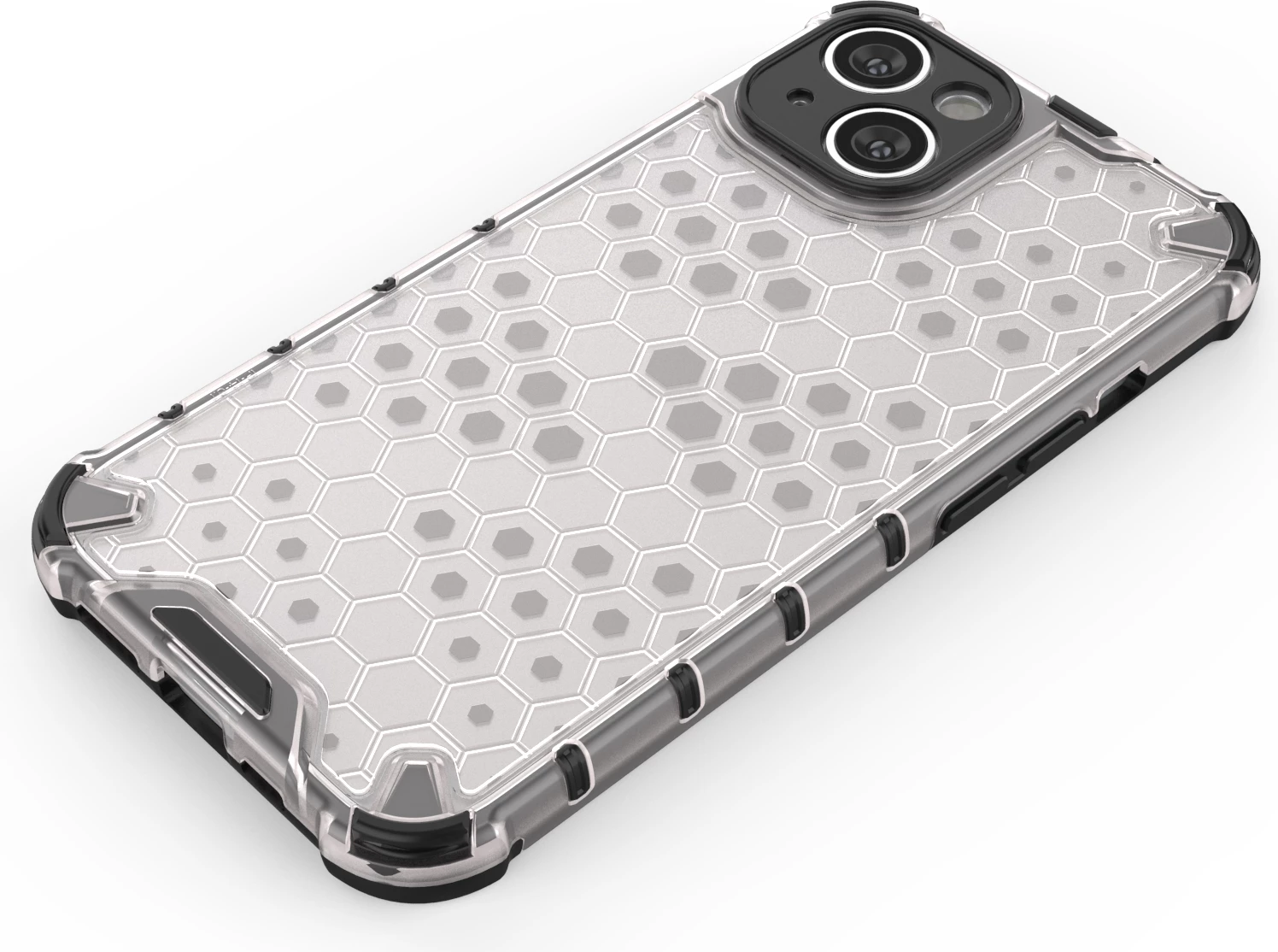 Mbështjellës Hurtel Honeycomb për iPhone 14, i zi