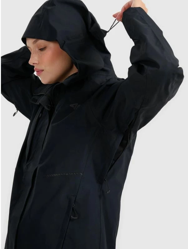 Jakne trekking për femra 4f, e zezë