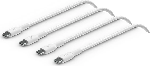 Kabllo USB-C Belkin CAB004BT2M, 2m, 2 copë, najlon, e bardhë