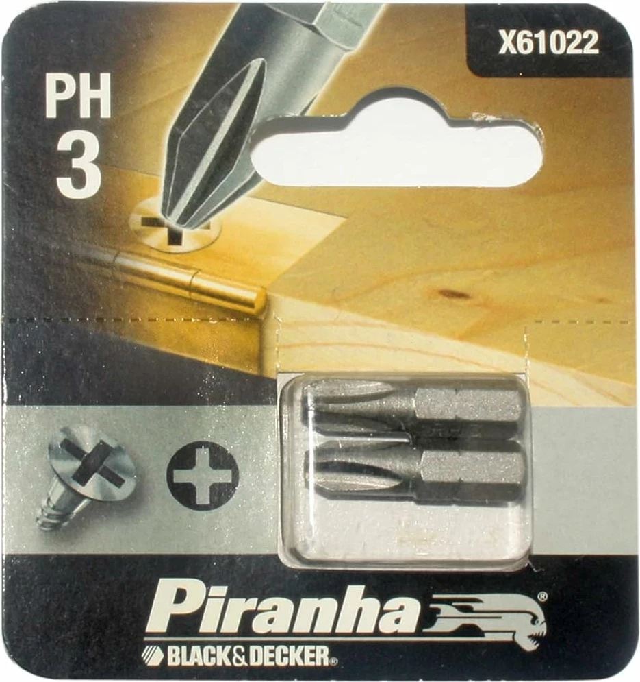 Set bite Phillips PH3 Black&Decker X61022, 25 mm, 2 copë