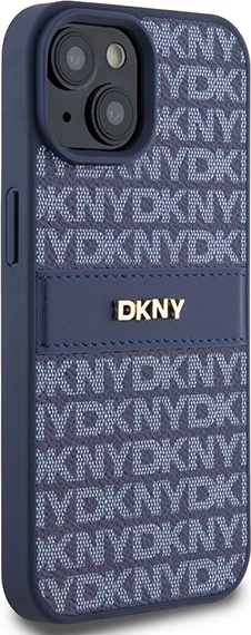Mbështjellës DKNY Mono Stripe & Metal Logo për iPhone 15/14/13, Kaltër