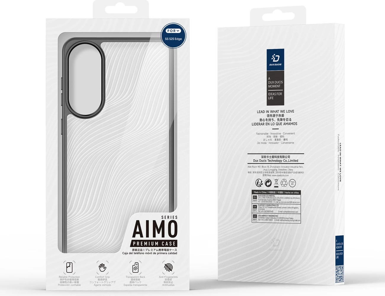 Mbështjellës Dux Ducis Aimo për Samsung Galaxy S25 Edge, i zi