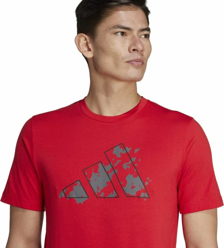 Maicë stërvitore për meshkuj adidas, e kuqe [Madhësia: S]