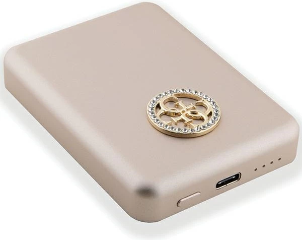 Powerbank wireless Guess 4G Strassed Metal Logo MagSafe 3000mAh, Ari