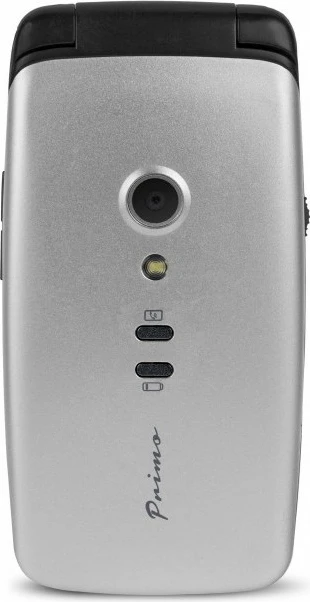 Celular Doro Primo 406, Clamshell, 2.4", 0.3 MP, Bluetooth, 1050 mAh, Ngjyrë e zezë, Argjendtë