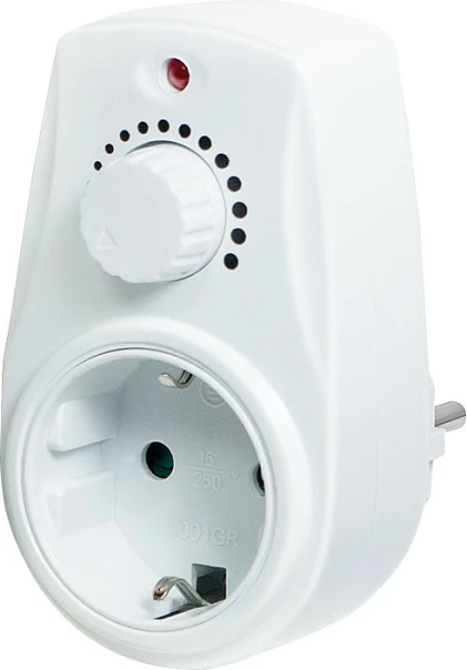 Dimmer LogiLink PA0151, adapter prizë me rrotë, Europlug, 40-280 W, i bardhë