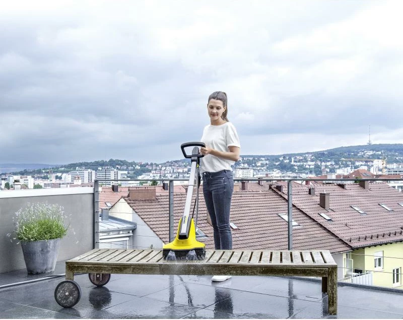 Pastrues terase elektrik Kärcher PCL 4 (1.644-000.0), i zi/verdhë