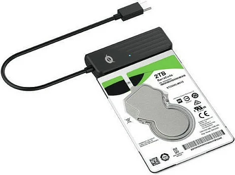 Adapter USB-C në SATA Conceptronic ABBY, 2.5" SSD/HDD, UASP, 5 Gbit/s, i zi