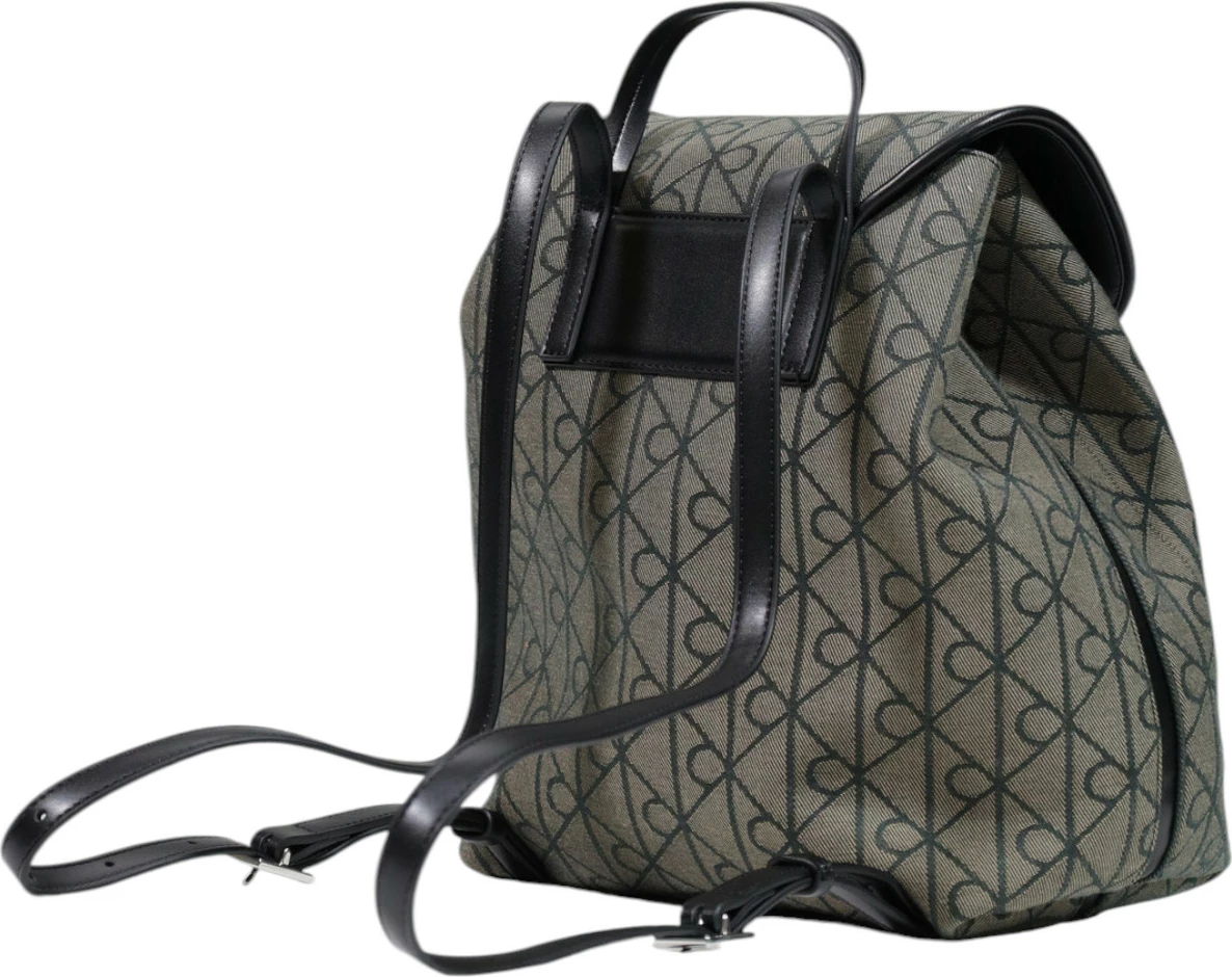 Çantë shpine Calvin Klein LV04F3536G për femra, e zezë-bezhë
