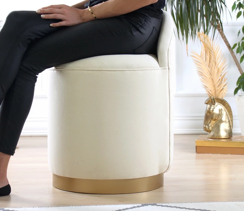 Puf Atelier del Sofa, krem