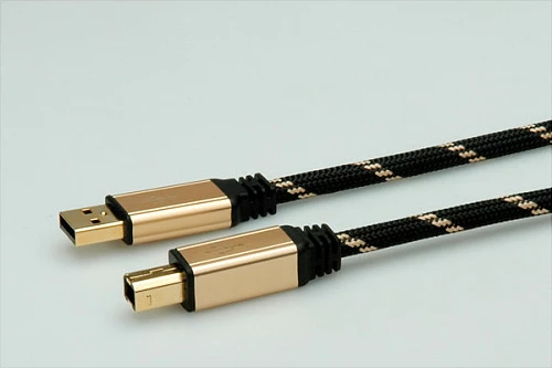 Kabllo USB ROLINE GOLD USB 2.0 A-B, 3 m, e zezë/ari