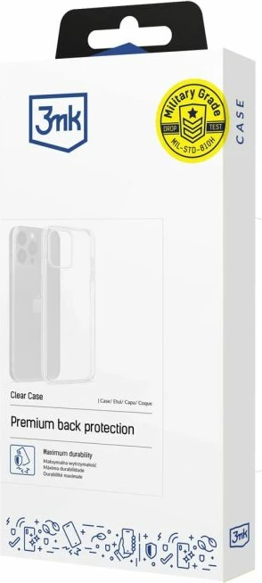 Mbrojtëse telefoni 3mk Protection Clear Case për Xiaomi Redmi 13C 5G, transparente