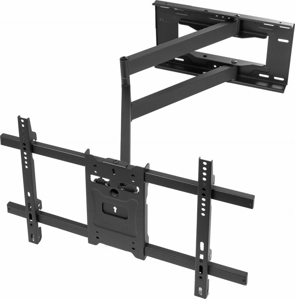 Mbajtëse muri për TV Maclean MC-985, 37-70\", VESA deri 600x400, 45 kg, krah 915 mm, rrotulluese, e zezë