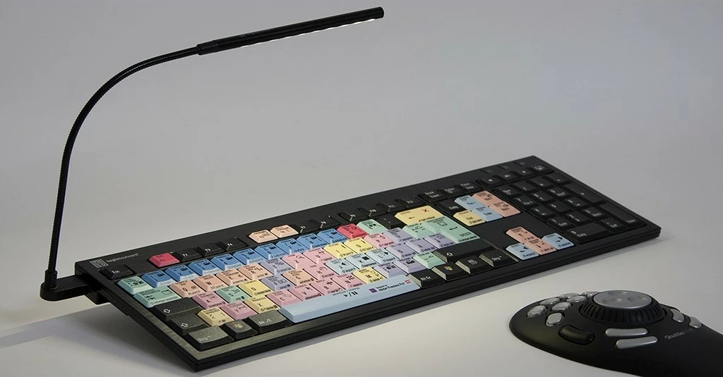 Tastierë LogicKeyboard Adobe Premiere Pro CC, full-size, QWERTZ, me kabllo, USB, shumëngjyrëshe