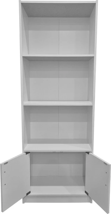 Raft librash Tekaro, ngjyrë e bardhë, 60x29x166cm